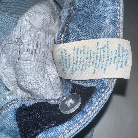 Thereabout Girls 8 Skinny Jeans Floral Embroidered School Fall Causal Everyday - Picture 6 of 10